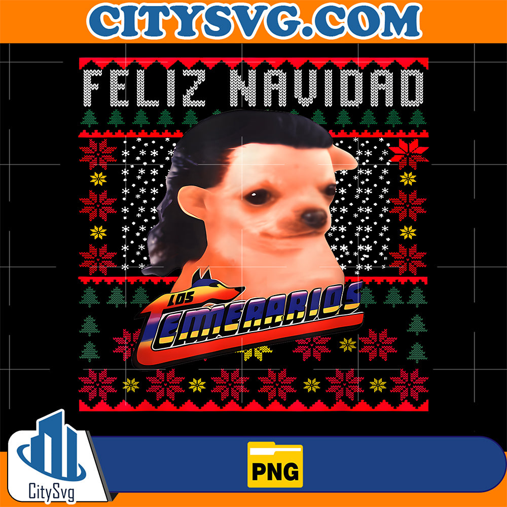 Feliz-Navidad-Dog-Meme-Png-Los-Temerarios-Christmas-Png-Ugly-Xmas-Latino-Meme-Png