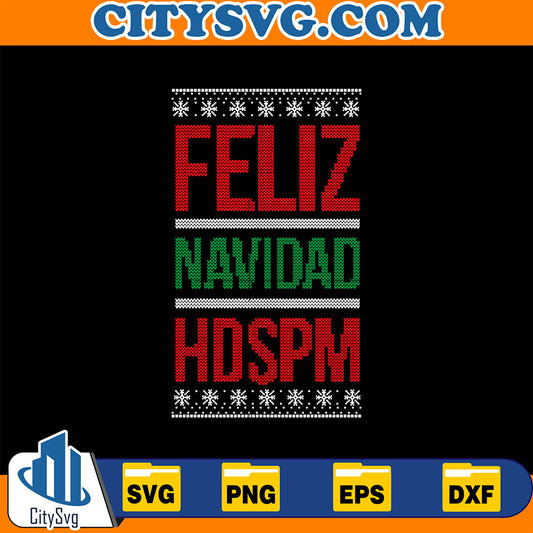 FelizNavidadHdspmUglyChristmasSvg