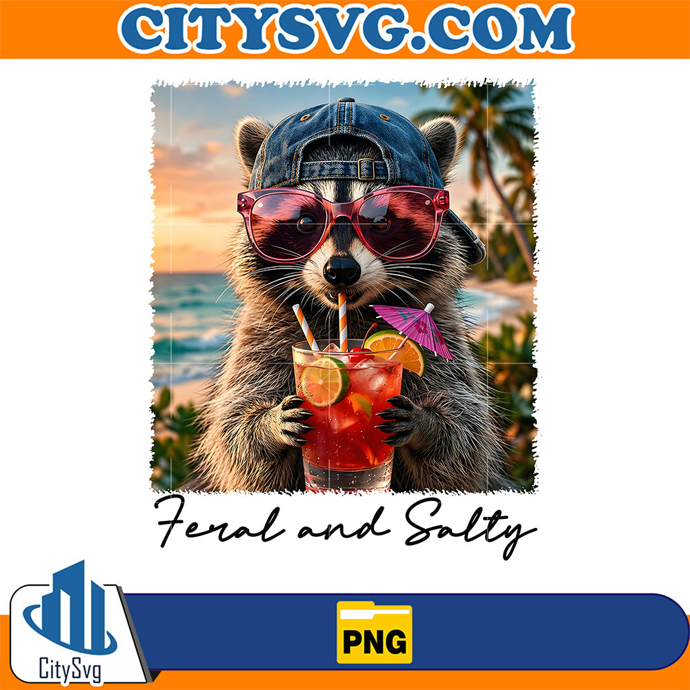 Feral-And-Salty-Raccoon-Png