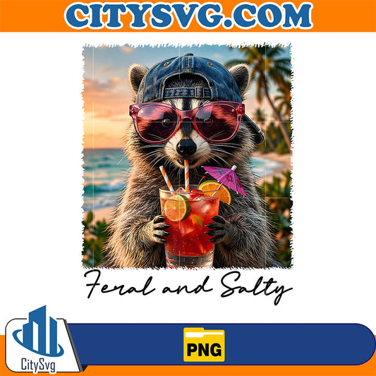 Feral-And-Salty-Raccoon-Png
