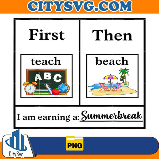 First-Teach-Then-Beach-Teacher-Summer-Vibes-Png
