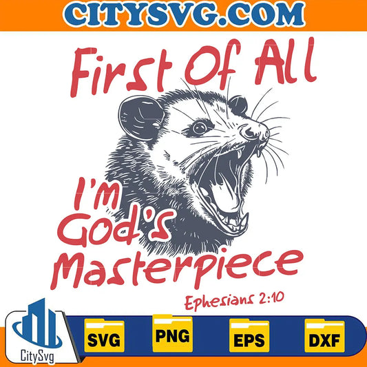FirstOfAllImGodsMasterpieceSvg