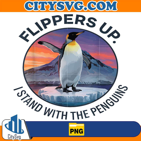 Flippers-Up-I-Stand-With-The-Penguins-Png-1