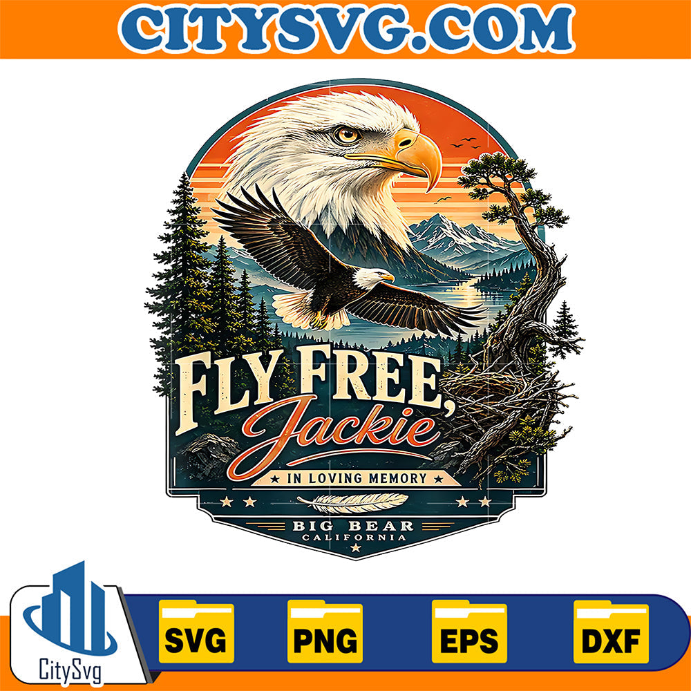 Fly-Free-Jackie-Eagle-Memorial-Svg