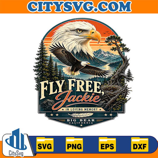 Fly-Free-Jackie-Eagle-Memorial-Svg