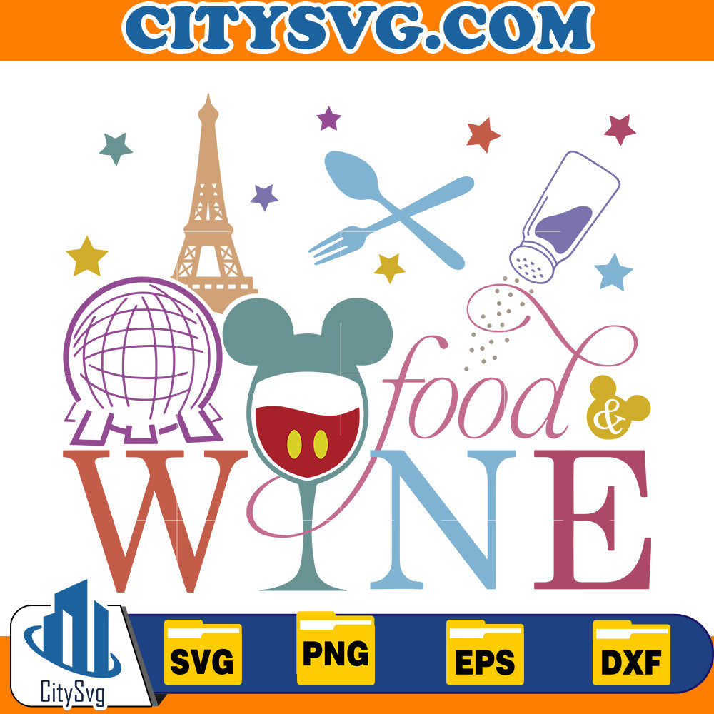 Food and Wine Festival Svg CITYSVG