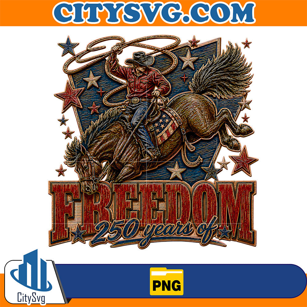 Freedom-250-Years-Png-Western-Cowboy-Png