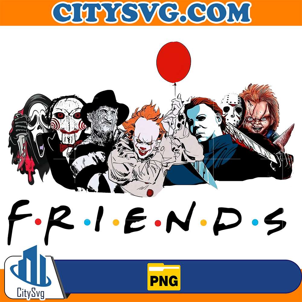 Friends-Balloon-Horror-Characters-Halloween-Png-1
