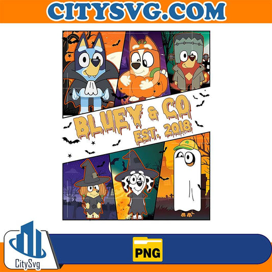 Friends-Bluey-And-Co-Est-2018-Halloween-Png