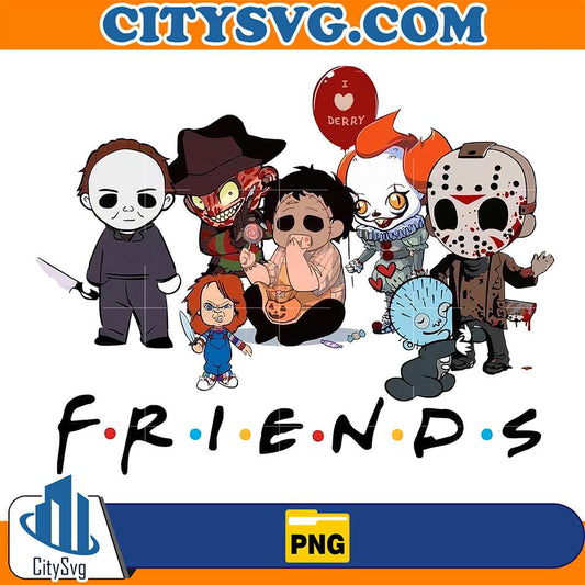Friends-Chibi-Horror-Characters-Halloween-Png