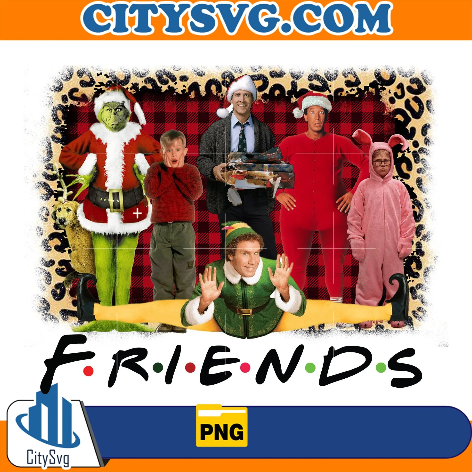 FriendsChristmasMovieCharactesPng_1