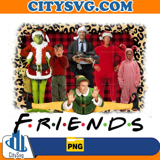 FriendsChristmasMovieCharactesPng_1