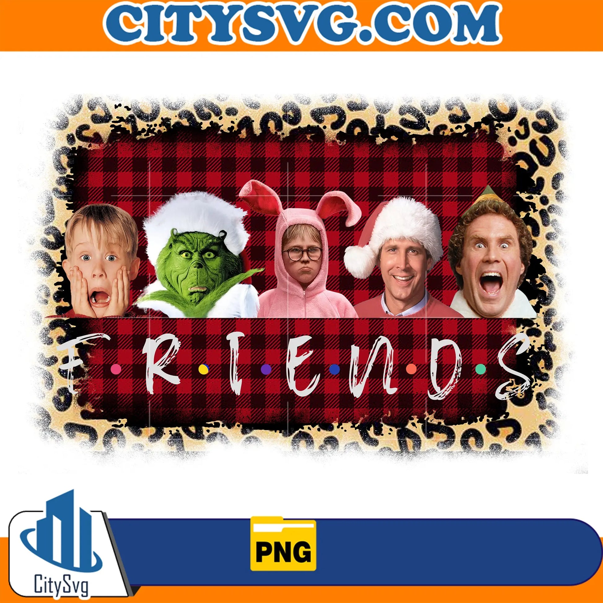 FriendsChristmasMovieCharactesPng_3