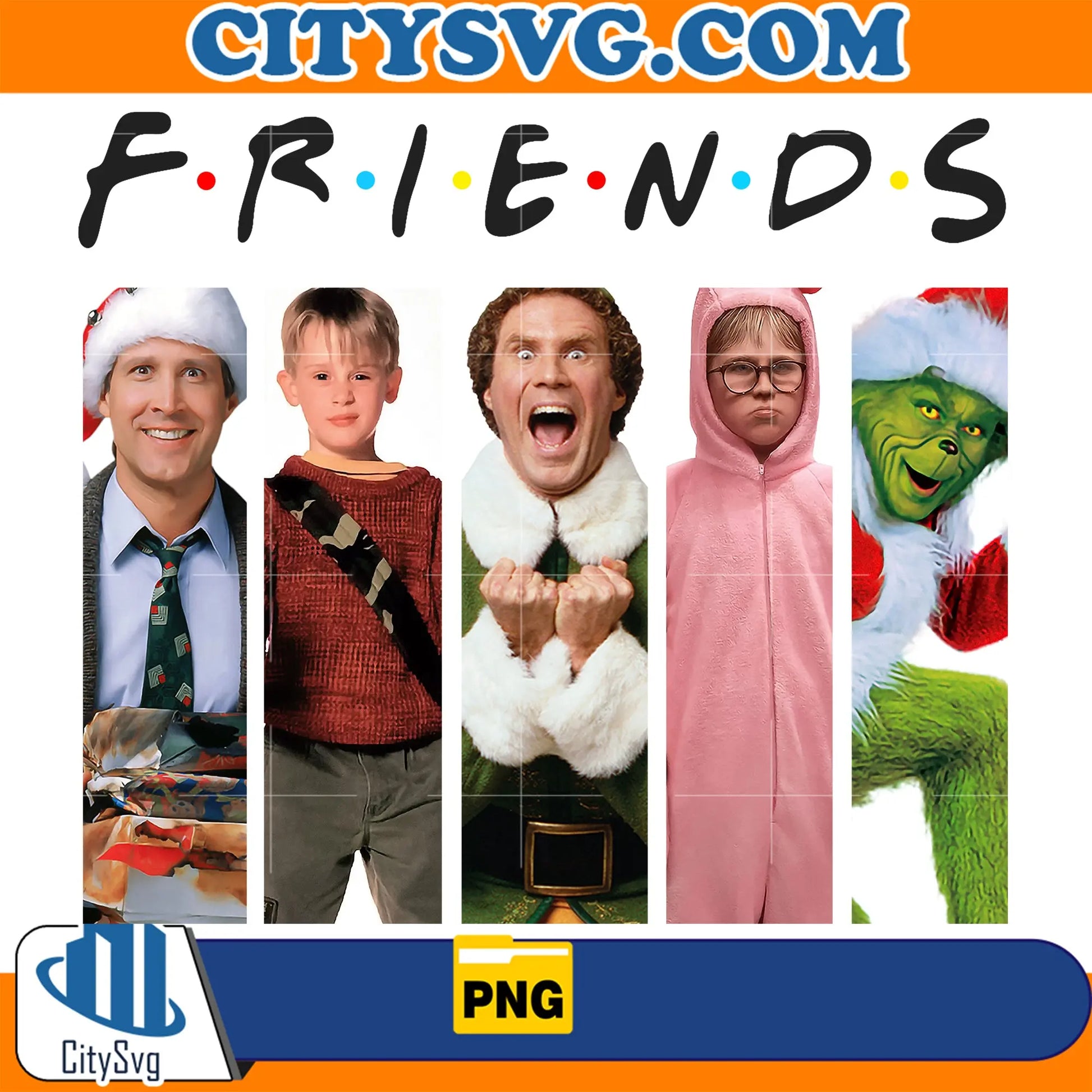 FriendsChristmasMovieCharactesPng_6