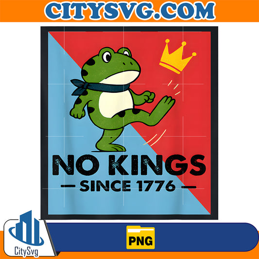 Frog-No-Kings-Since-1776-Png-1