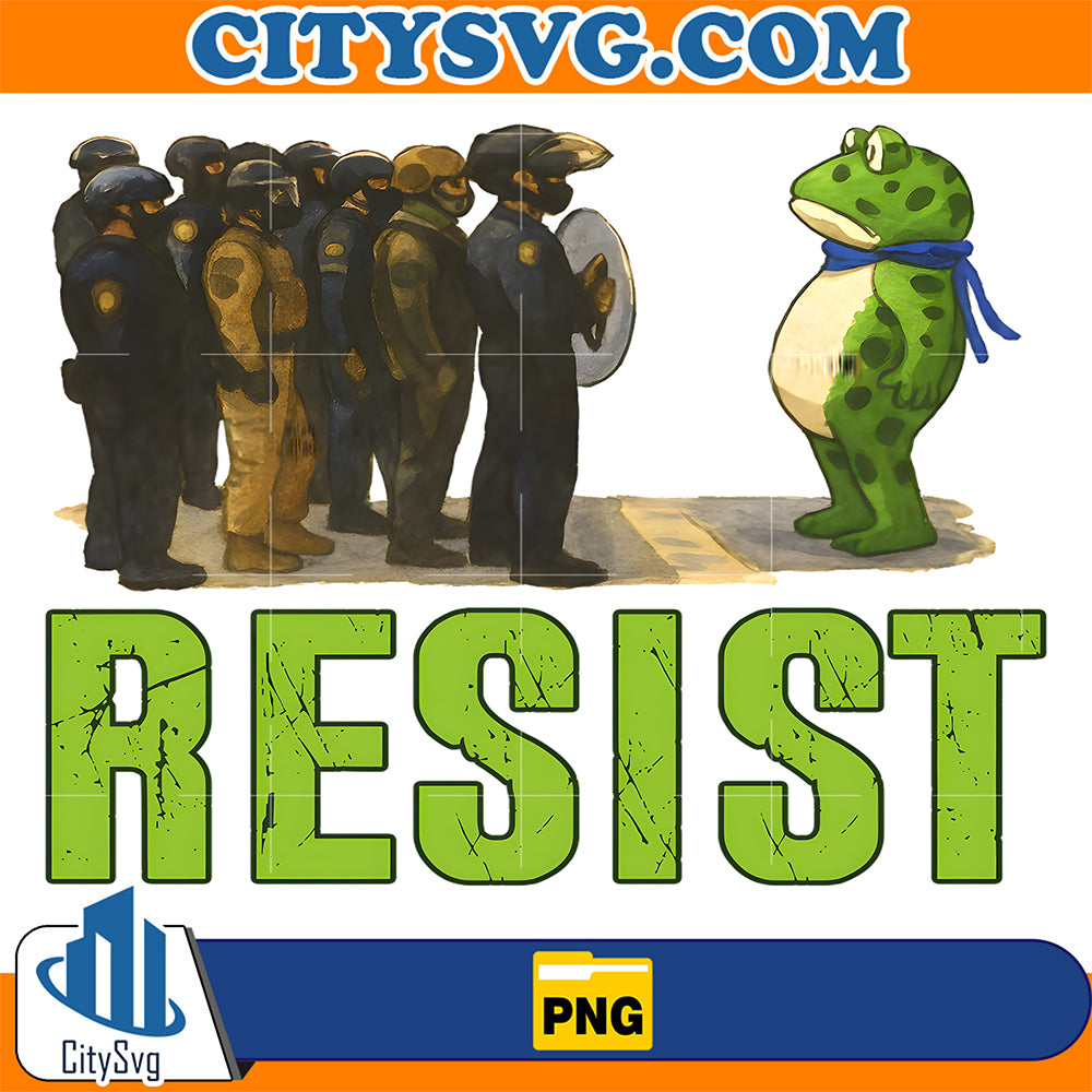 Frog-Resist-Portland-Frog-Protest-Portland-Frog-Activist-Png-4