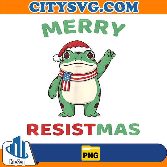 Frog-Retro-Merry-Resistmas-Funny-Political-Christmas-Png