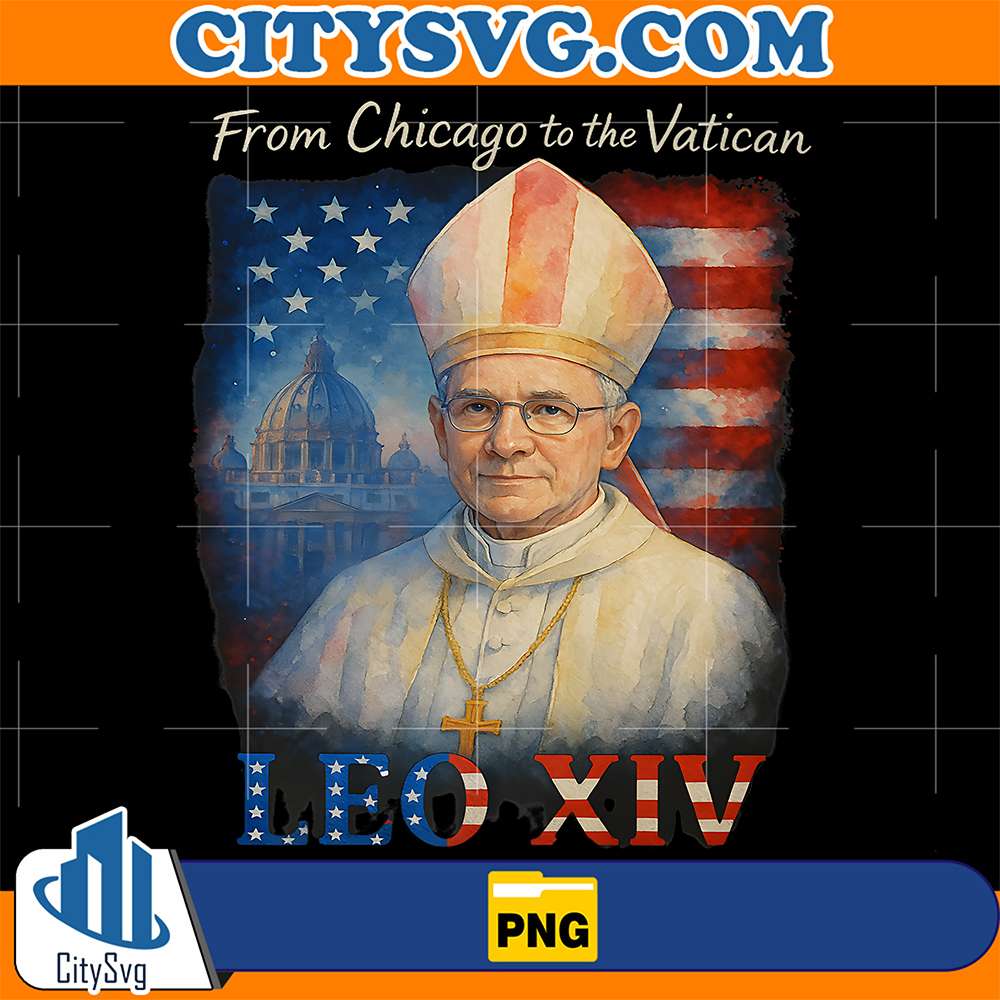 From-Chicago-to-the-Vatican-Leo-XIV-American-Pope-Patriotic-Png