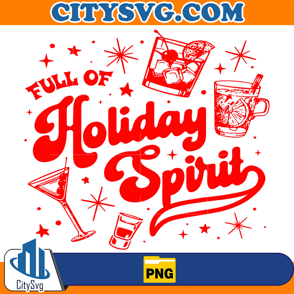 Full-of-Holiday-Spirit-Christmas-Drinking-Retro-Cocktails-Png