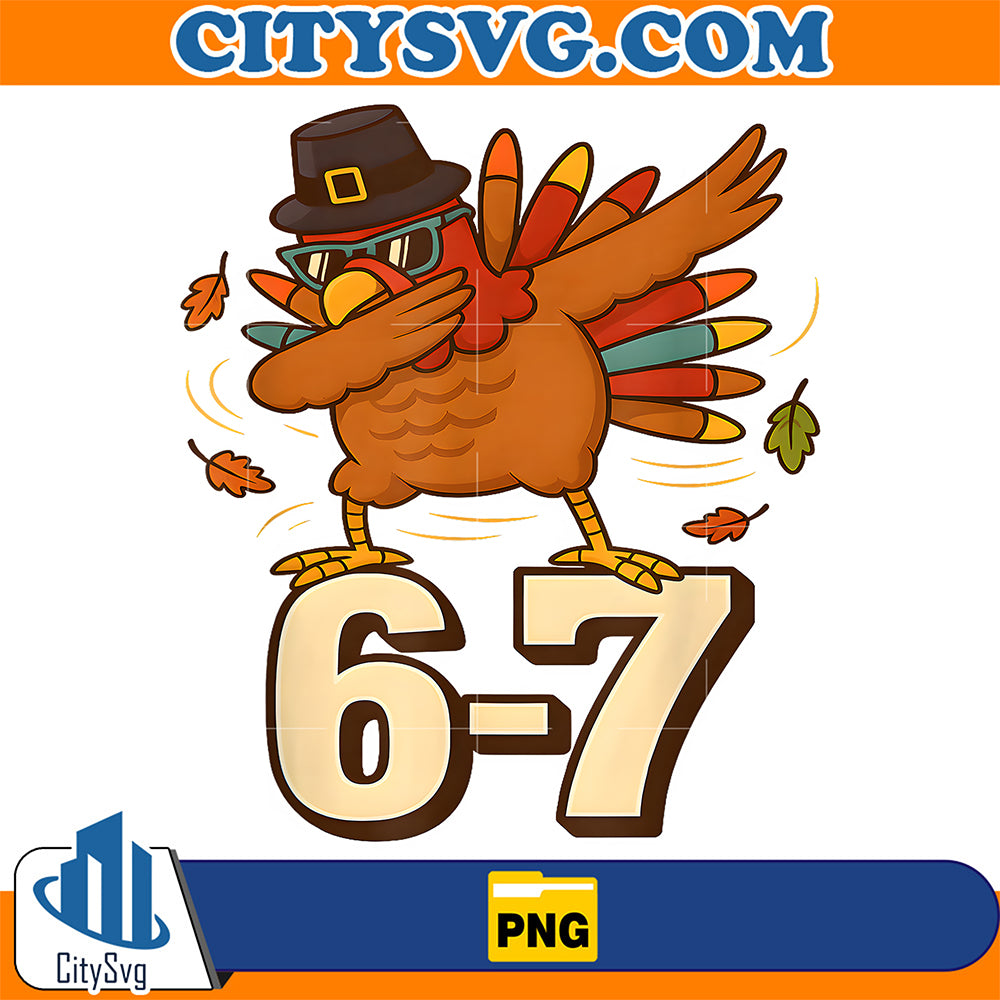 Funny-67-Thanksgiving-Turkey-Dabbing-Six-Seven-Meme-Png