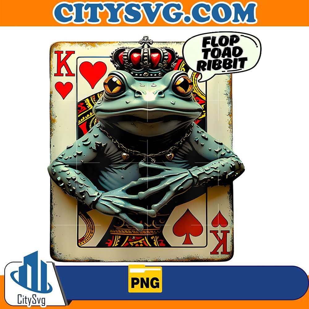 Funny-Poker-Frog-Toad-Texas-Hold-em-King-Hearts-Png