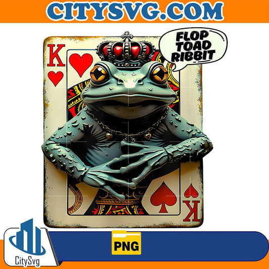 Funny-Poker-Frog-Toad-Texas-Hold-em-King-Hearts-Png