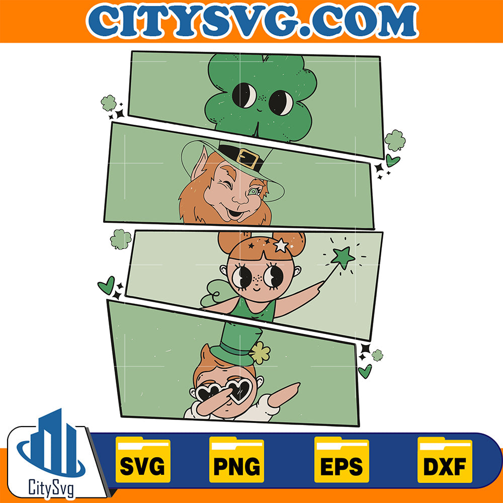 FunnyCartoonHappyStPatricksDaySvg