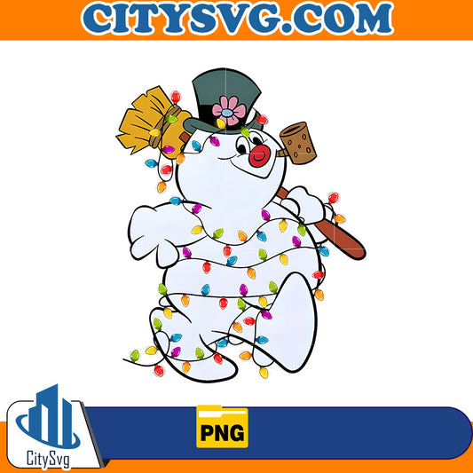 Funny Snowman Xmas Light Png CitySvg