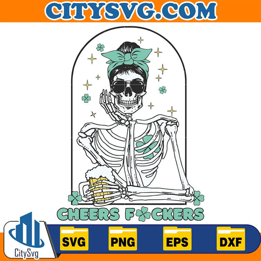 FunnyStPatricksDayCheersFuckersSvg