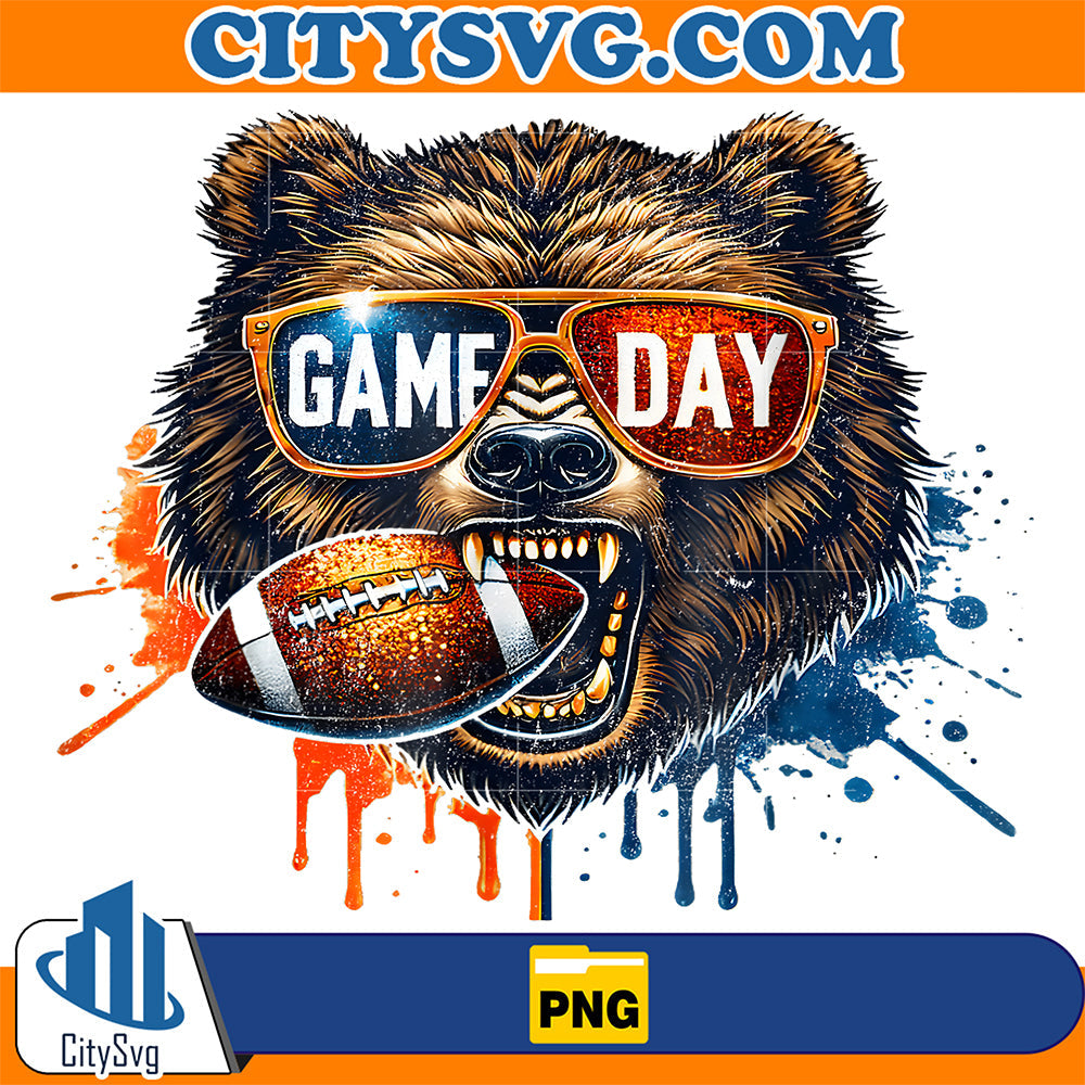 Game Day Bear Png CitySvg