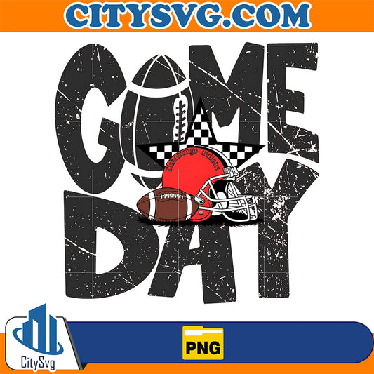 Game-Day-Football-Helmet-Sports-Fan-Vintage-Png