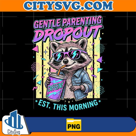 Gentle-Parenting-Dropout-Raccoon-Png