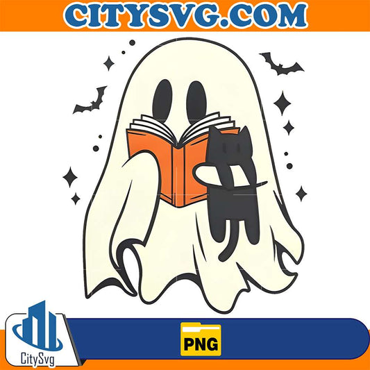 Ghost-Reading-Book-Png
