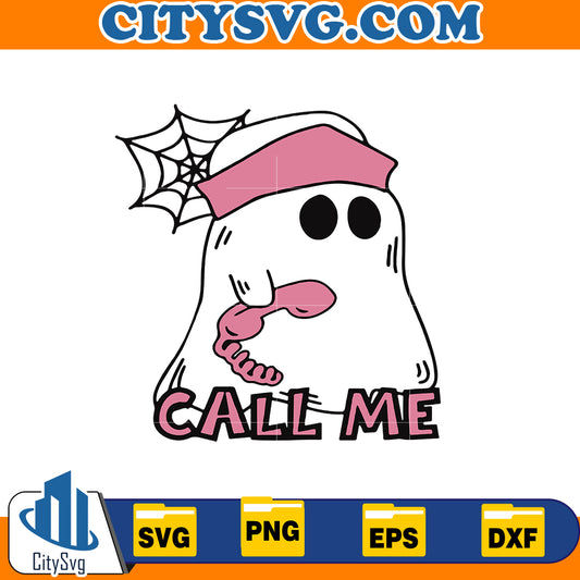 Ghost Call Me Svg