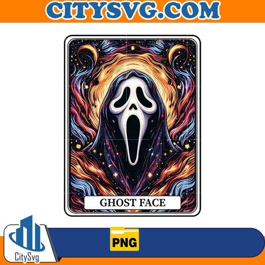 Horror tarot card Ghost Face Png