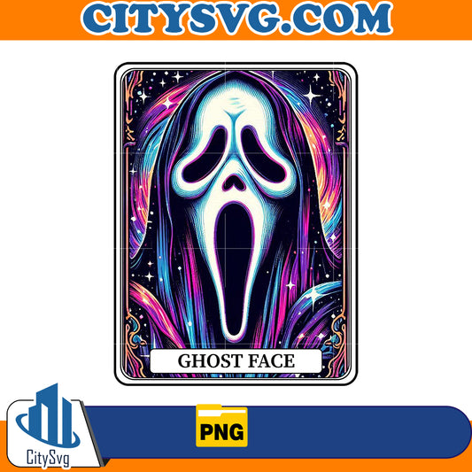 Horror tarot card Ghost Face Png