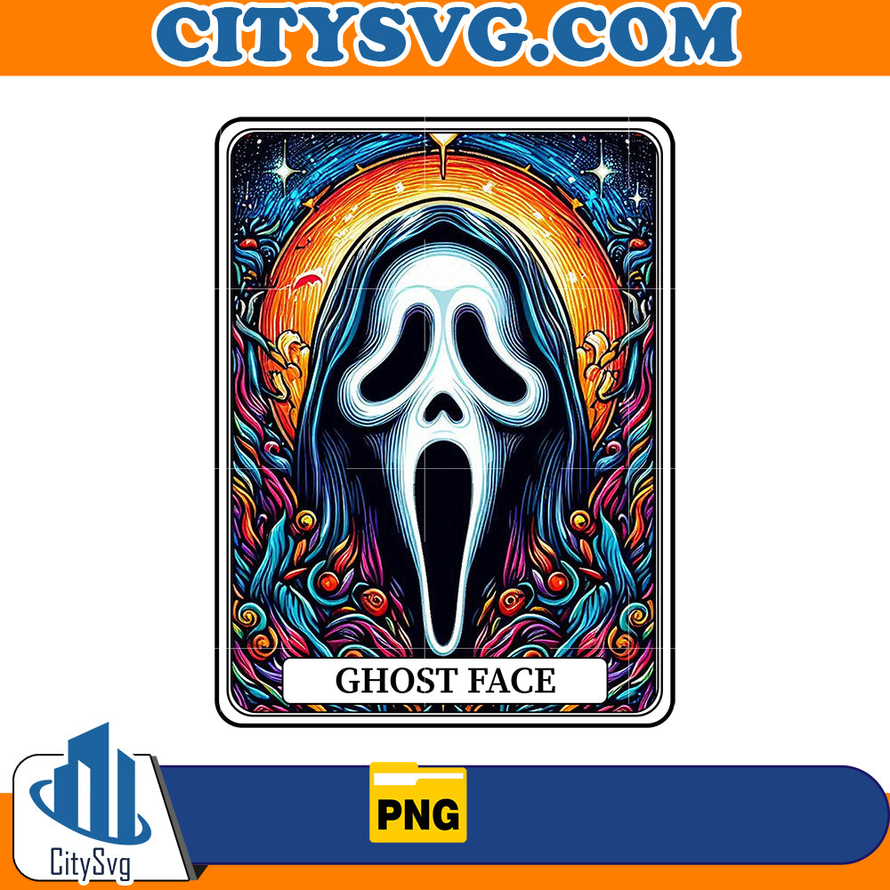 Horror tarot card Ghost Face Png