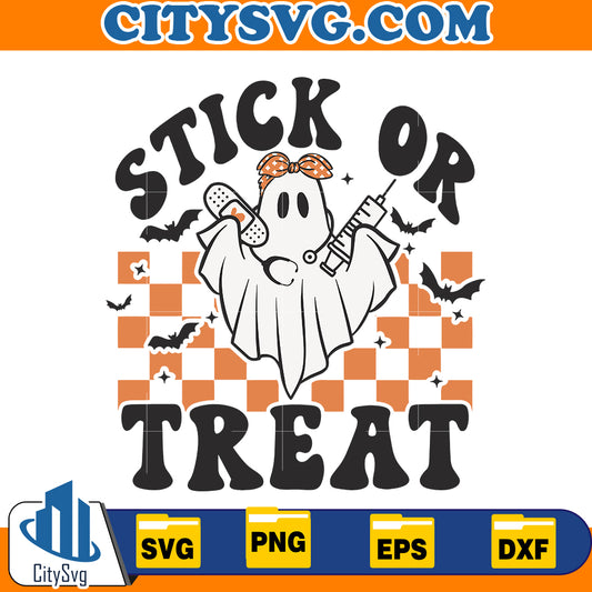 Ghost Nurse Halloween Svg