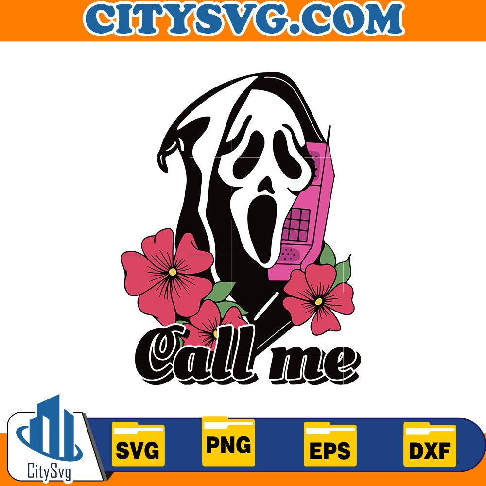 Ghostface Call me Svg