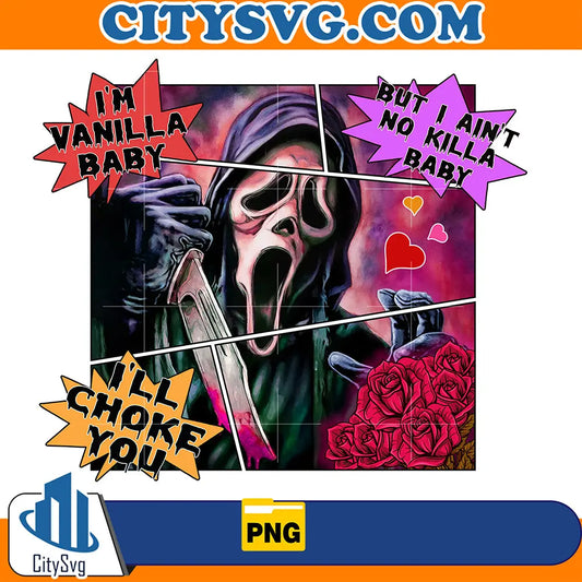 GhostfaceComicHorrorValentinePng
