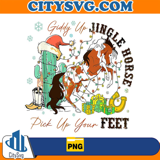GiddyUpJingleHorsePickUpYourFeetChristmasPng8