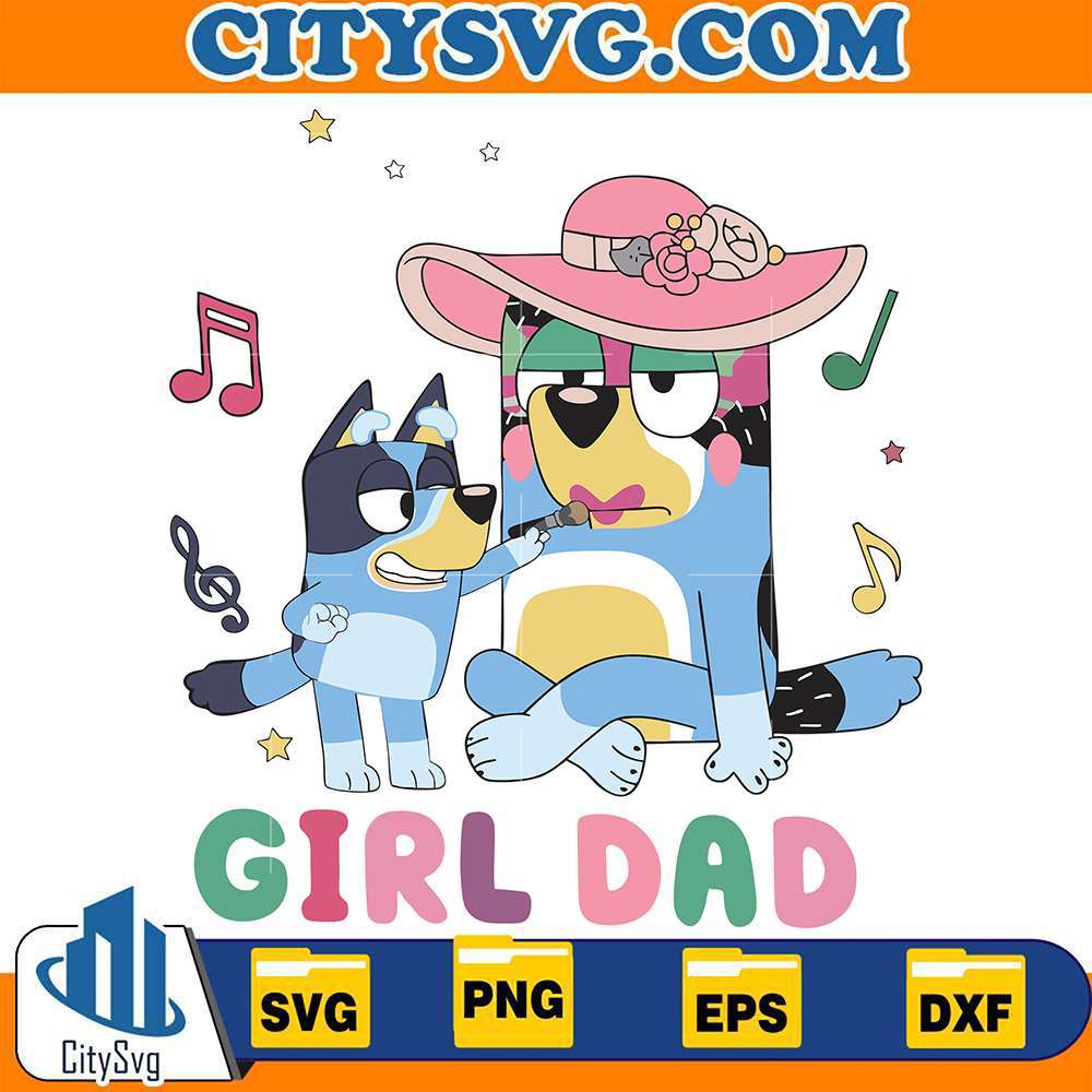 Girl-Dad-Bluey-Svg