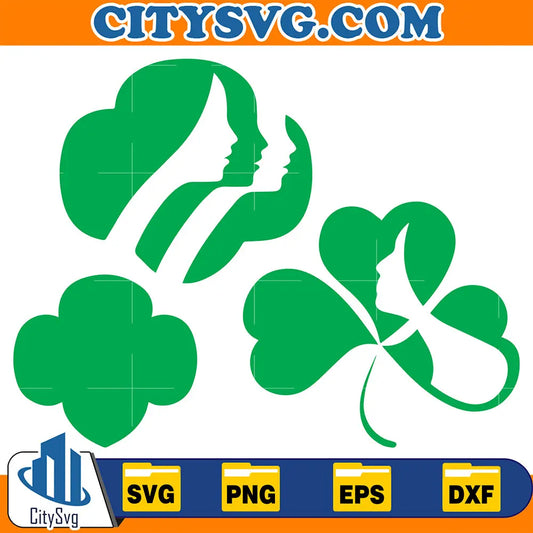 GirlScoutTrefoilStPatrickSvg