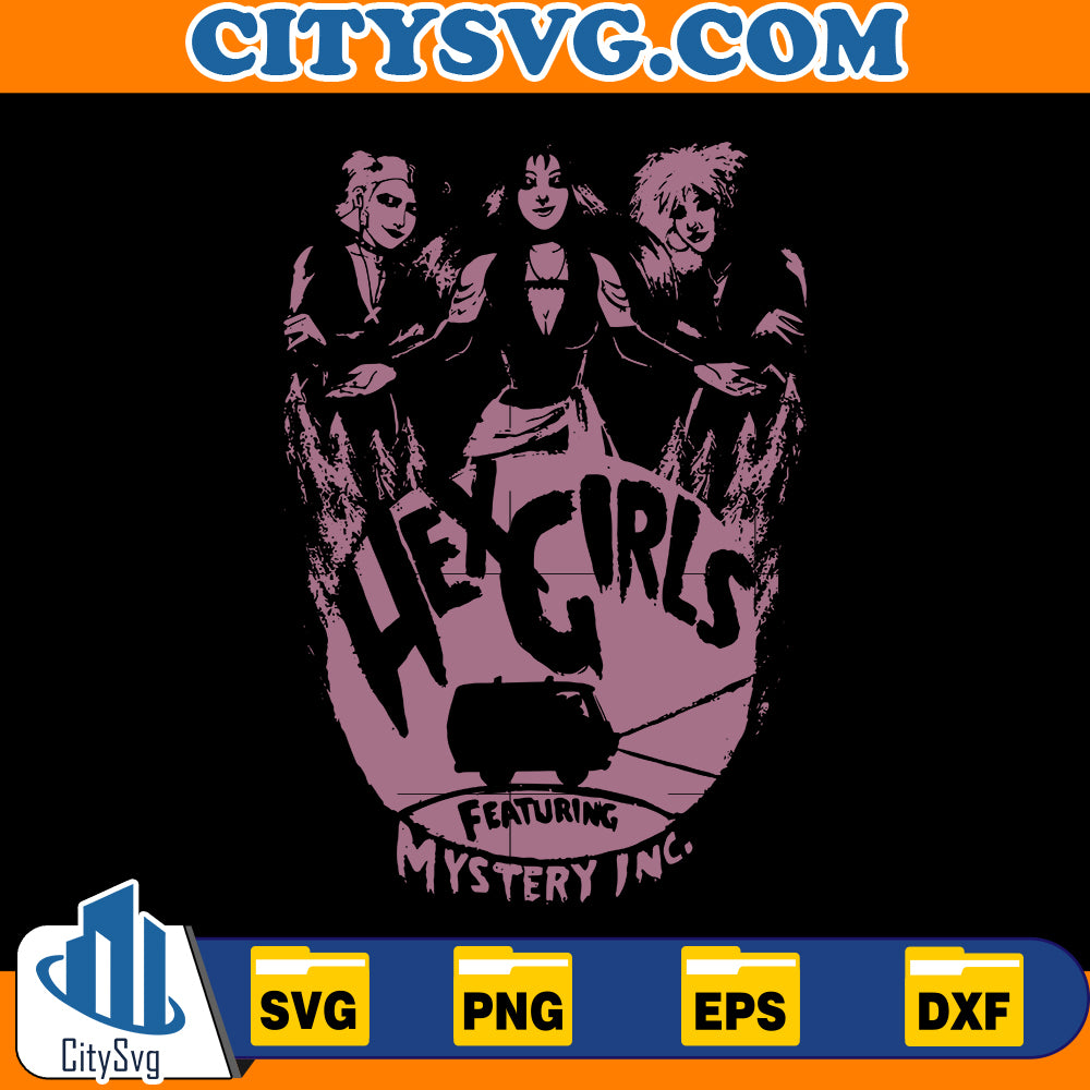 Hexgirls featuling Mystery inc svg, Instant Download