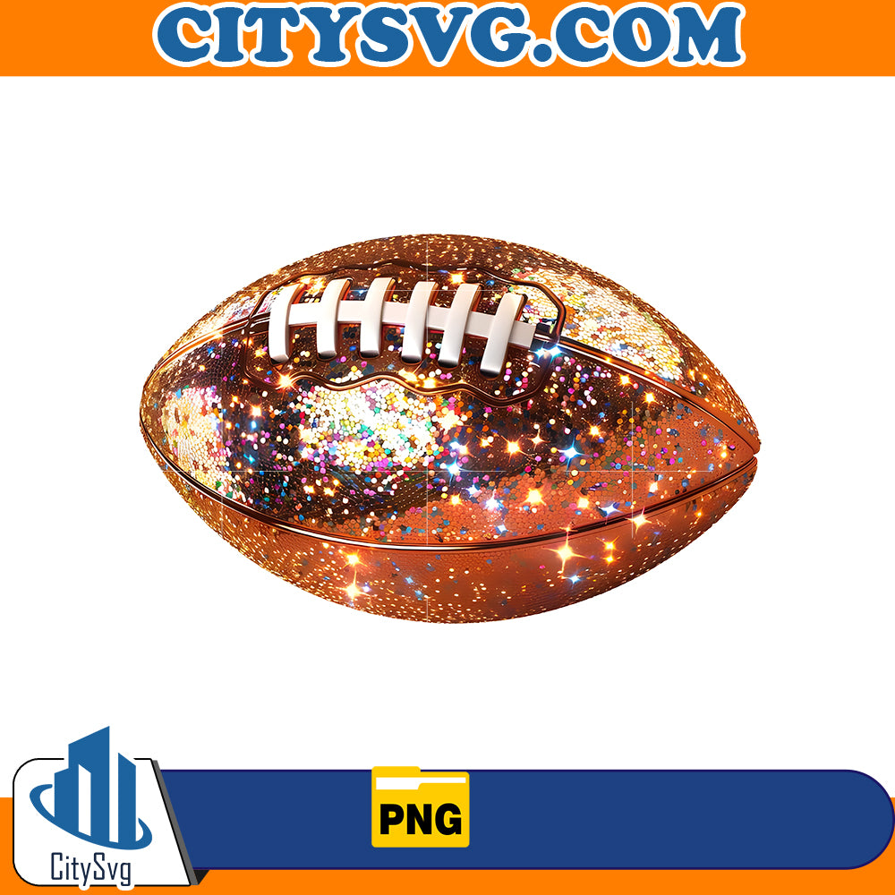 Glitter Football Png