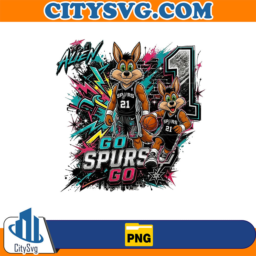 Go-Spurs-Go-Alien-Mascot-Png