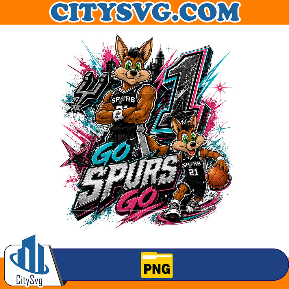 Go-Spurs-Go-Mascot-Basketball-Png-4