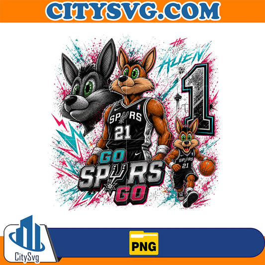 Go-Spurs-Go-Mascot-Basketball-Png-5