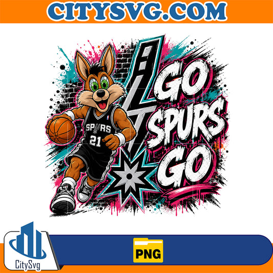 Go-Spurs-Go-Mascot-Basketball-Png-6