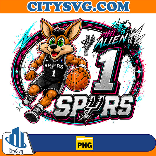 Go-Spurs-Go-Mascot-Basketball-Png-7